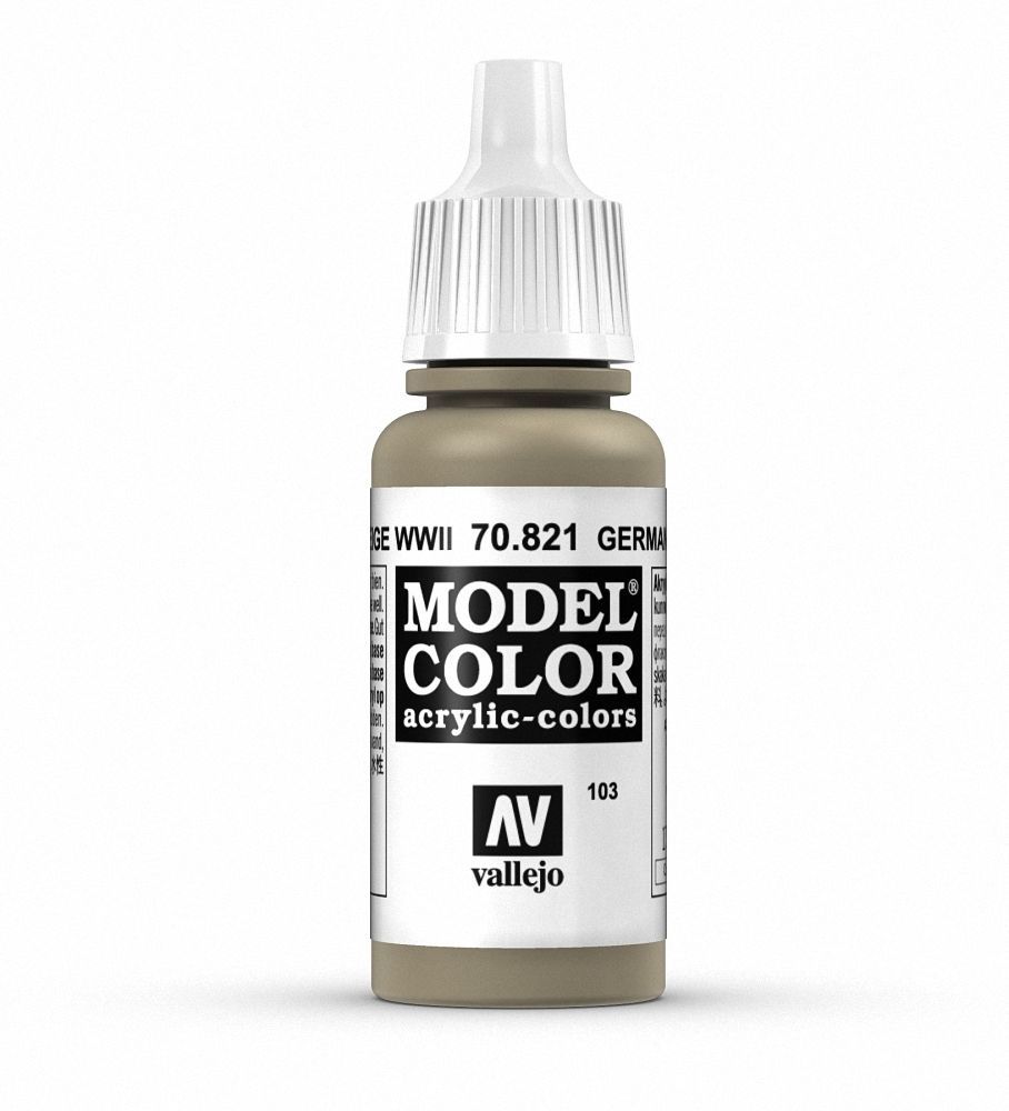 Vallejo Model Colour - German Cam Beige WWII 17ml Acrylic Paint (AV70821) - Good Games