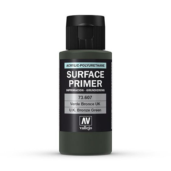 Vallejo Surface Primer 60ml Acrylic Paint - Uk Bronze Green - Good Games