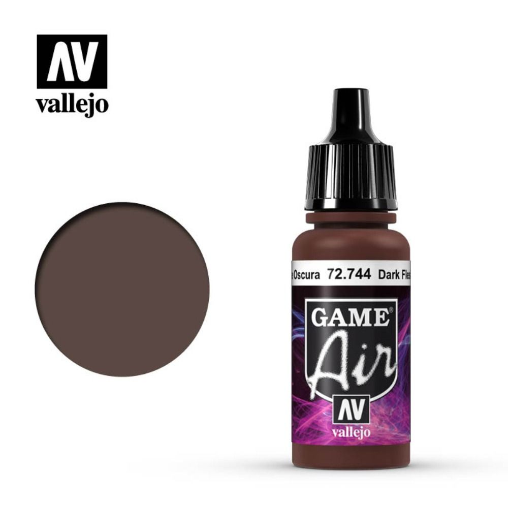 Vallejo Game Air - Dark Fleshtone 17ml Acrylic Paint (AV72744) - Good Games