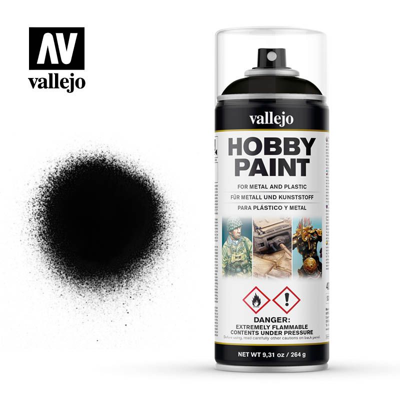 Vallejo Spray Paint Black (AV28012) - Good Games