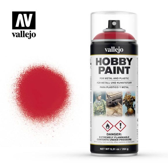 Vallejo Spray Paint Bloody Red (AV28023) - Good Games