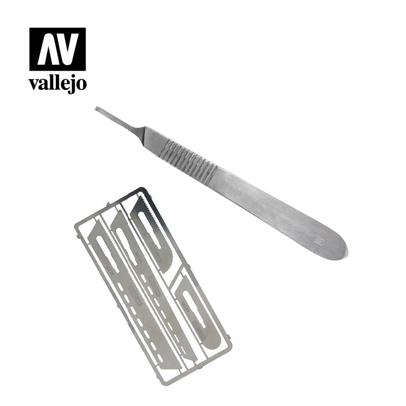 Vallejo Tools Saw Set #1 With Scalpel Handle #4 - Good Games