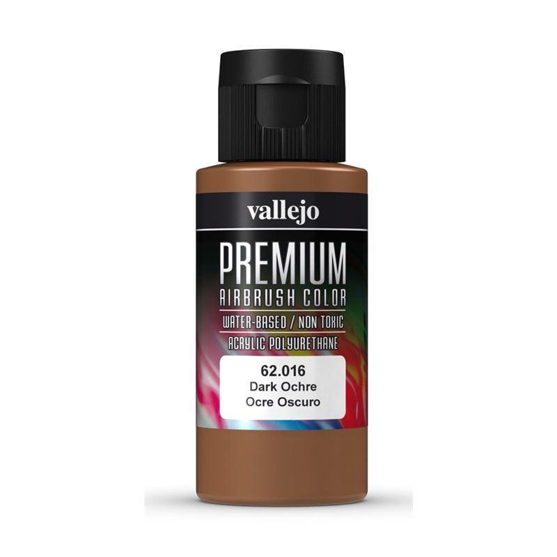 Vallejo Premium Colour - Dark Ochre 60ml Acrylic Paint (AV62016) - Good Games