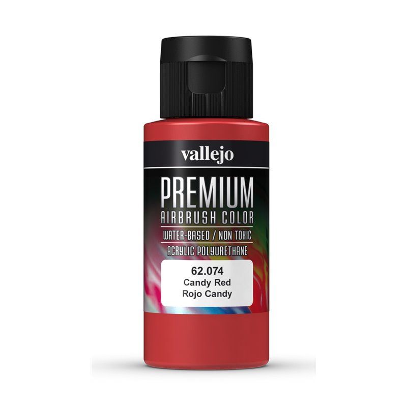 Vallejo Premium Colour - Candy Red 60ml Acrylic Paint (AV62074) - Good Games
