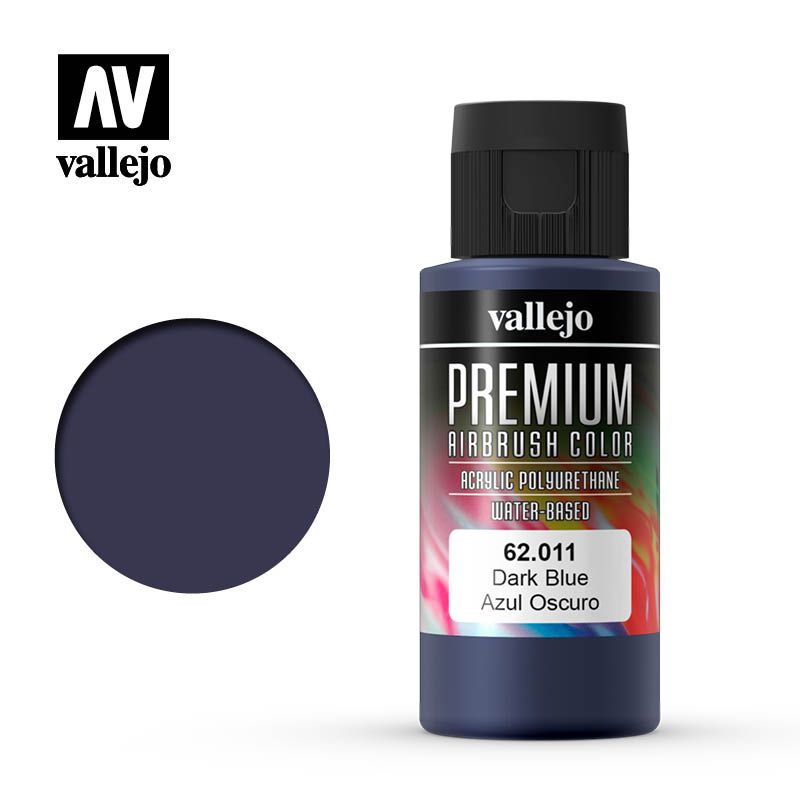 Vallejo Premium Colour - Dark Blue 60ml Acrylic Paint (AV62011) - Good Games