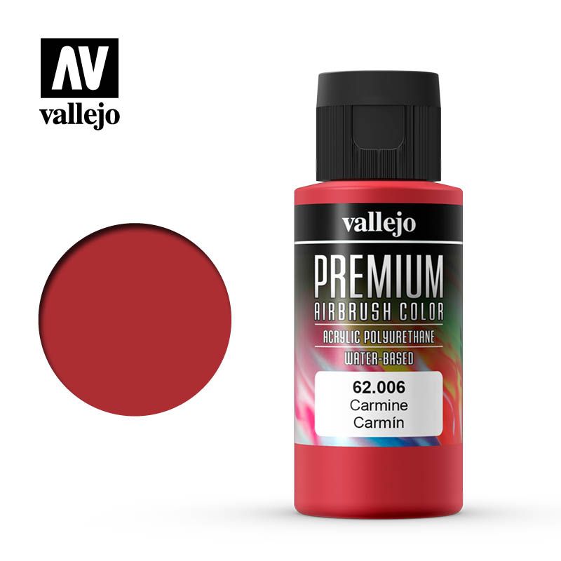 Vallejo Premium Colour – Carmine 60ml Acrylic Paint (AV62006) - Good Games