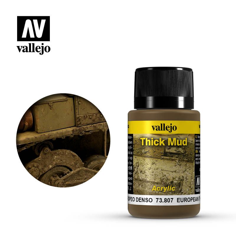 Vallejo Weathering Effects European Thick Mud 40 Ml - Good Games