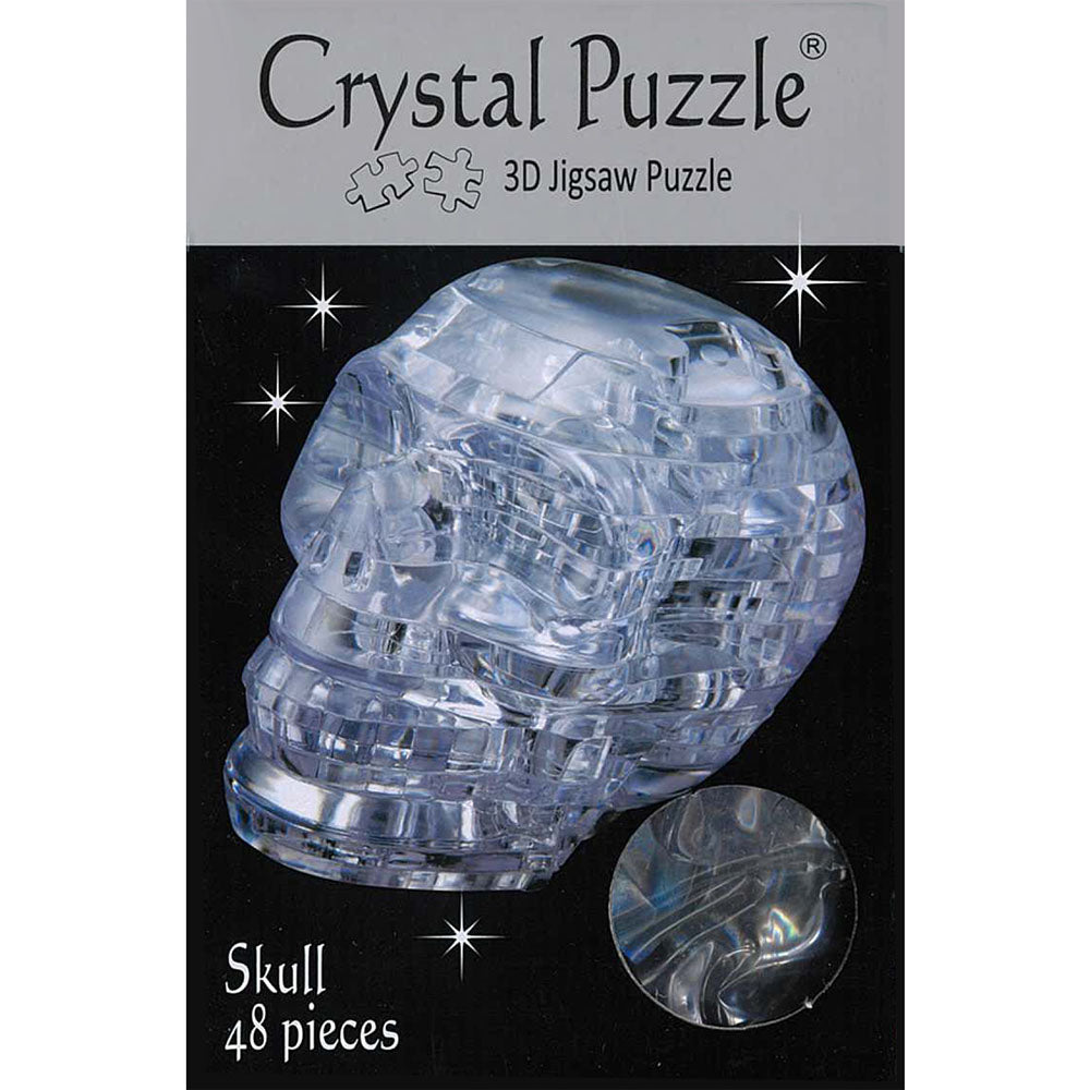 3D Skull Clear Crystal Puzzle - Good Games
