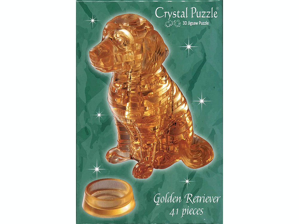 3D Golden Retriever Crystal Puzzle - Good Games