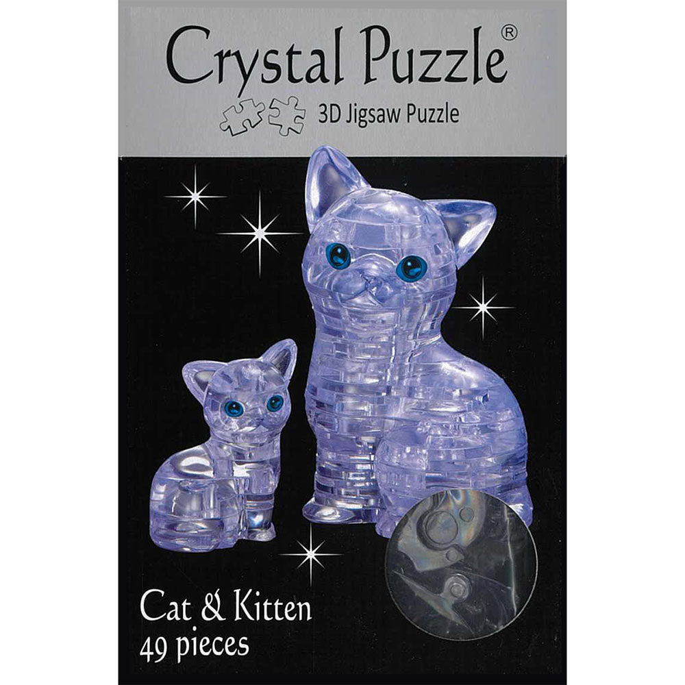 3D Cat & Kitten Crystal Puzzle - Good Games
