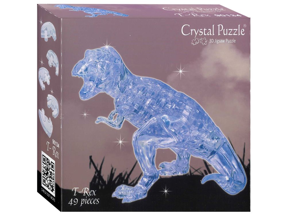 3D Clear T-Rex Crystal Puzzle - Good Games