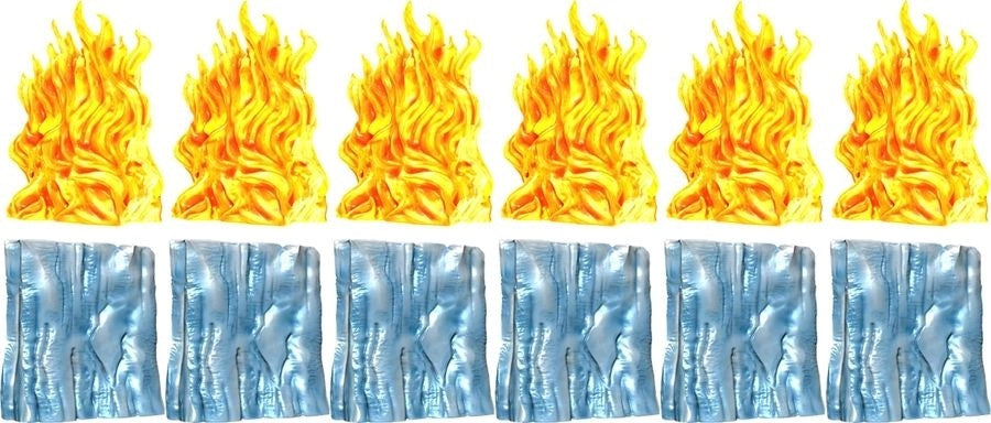 Dungeons and Dragons - Spell Effects Wall Of Fire &amp; Wall Of Ice Pre Painted Miniature Pack