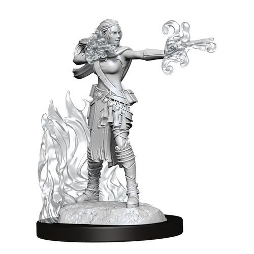 Dungeons &amp; Dragons - Nolzurs Marvelous Unpainted Miniatures Female Multiclass Warlock + Sorcerer