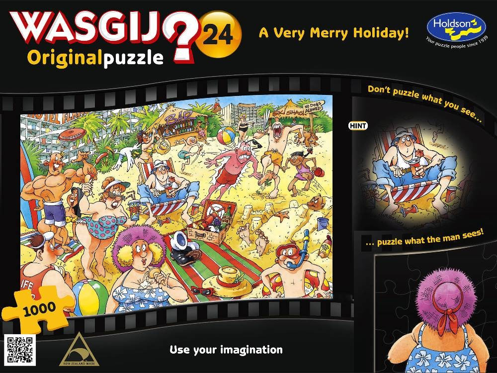 Wasgij? Original 24 - Very Merry Holiday 1000 Piece Jigsaw Holdson