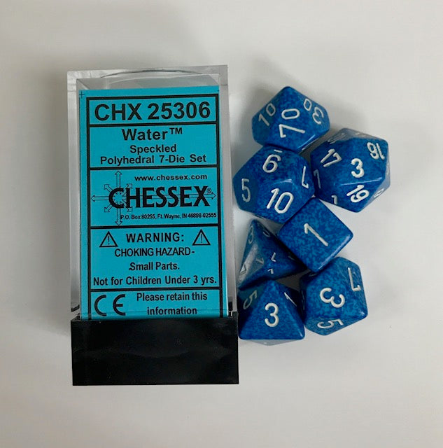 Chessex - Speckled Polyhedral 7-Die Set - Water (CHX25306)