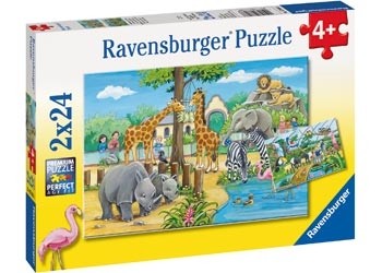 Ravensburger - Welcome to the Zoo - 2x24 Piece Jigsaw - Good Games