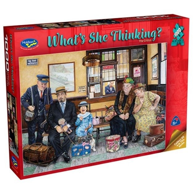 Holdson - Whats She Thinking Critics 1000 Piece Jigsaw