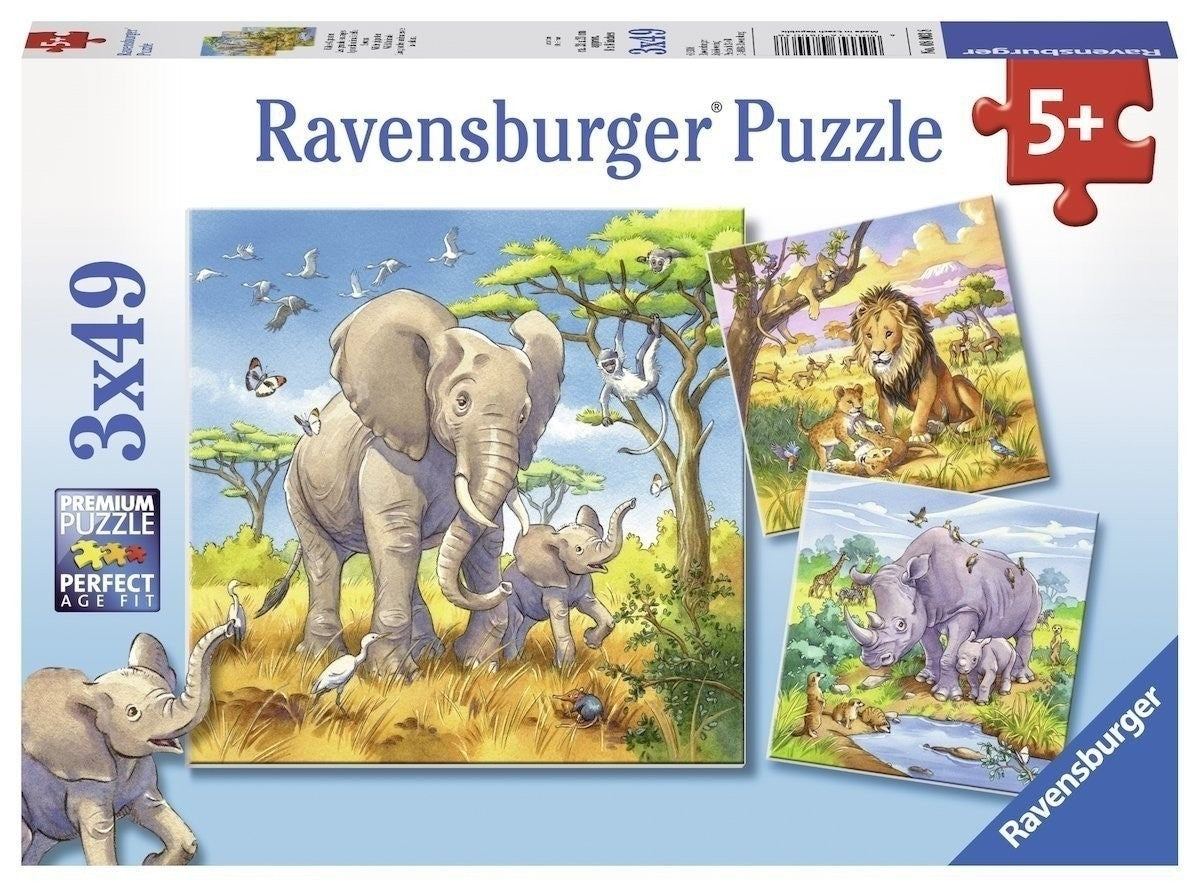 Ravensburger - Wild Animals - 3x49 Piece Jigsaw - Good Games