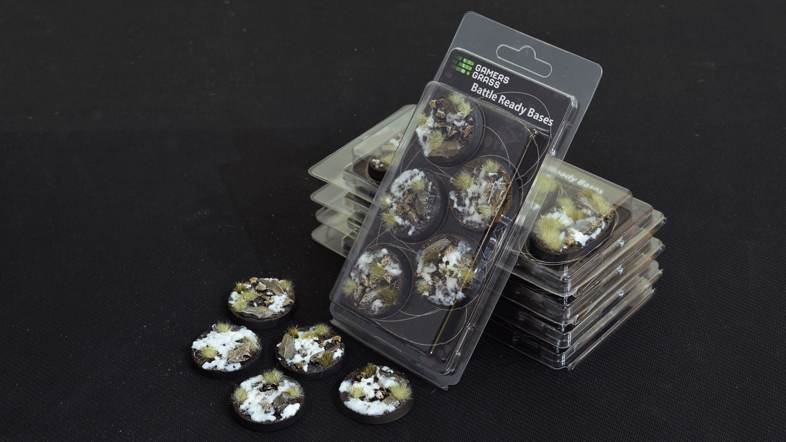 Gamers Grass: Bases: Winter Bases (Round 40mm (x5)) - Good Games