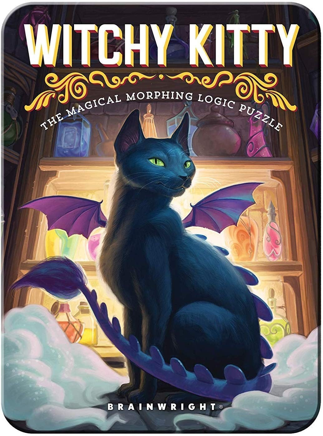Witchy Kitty Puzzle In Tin