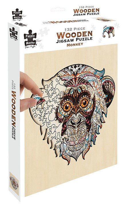 Monkey Wooden 132 Piece Jigsaw