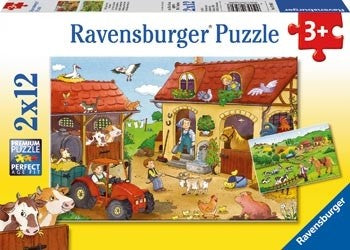 Ravensburger - Working On The Farm - 2x12 Piece Jigsaw - Good Games