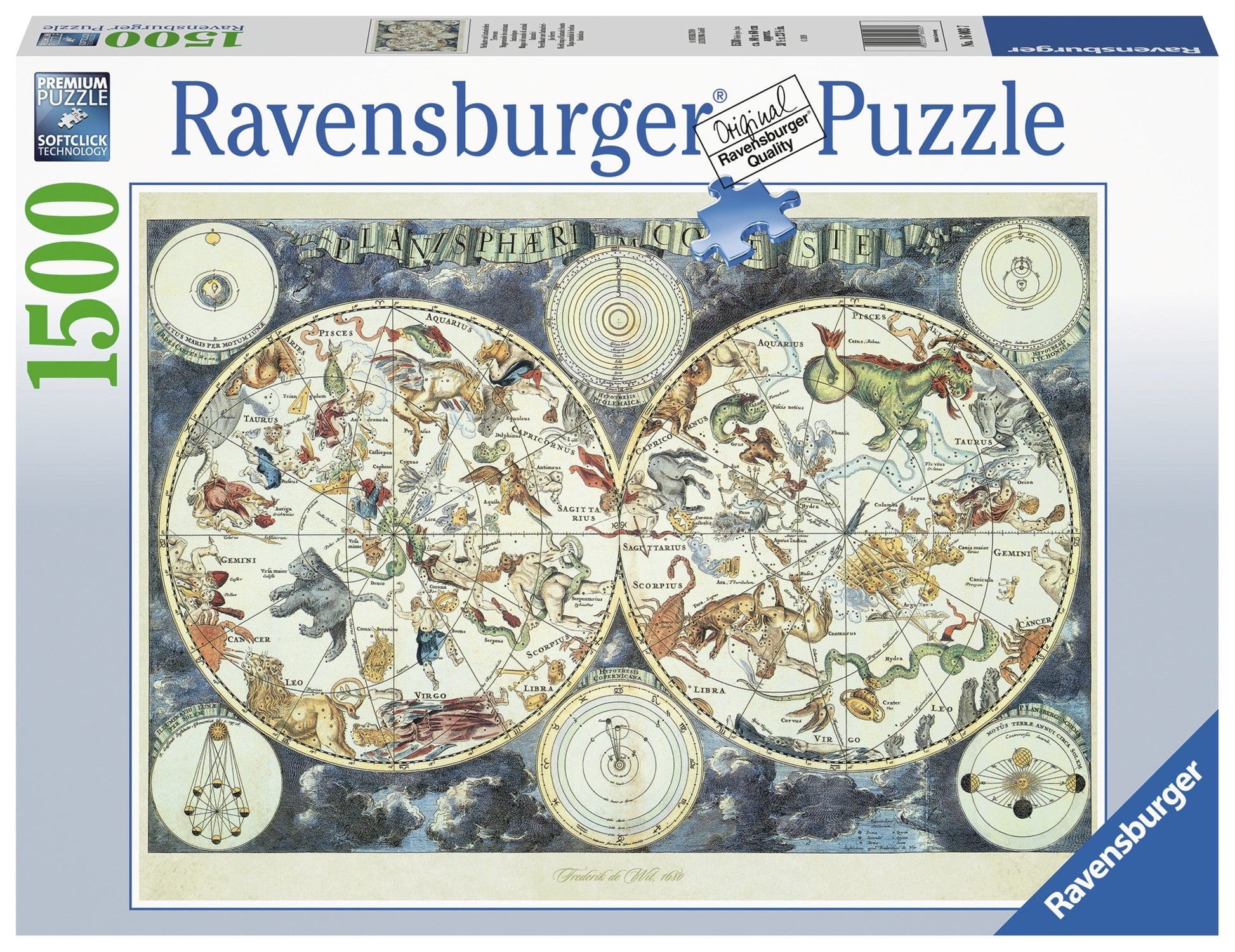 Ravensburger - World Map Of Fantastic Beasts - 1500 Piece Jigsaw - Good Games