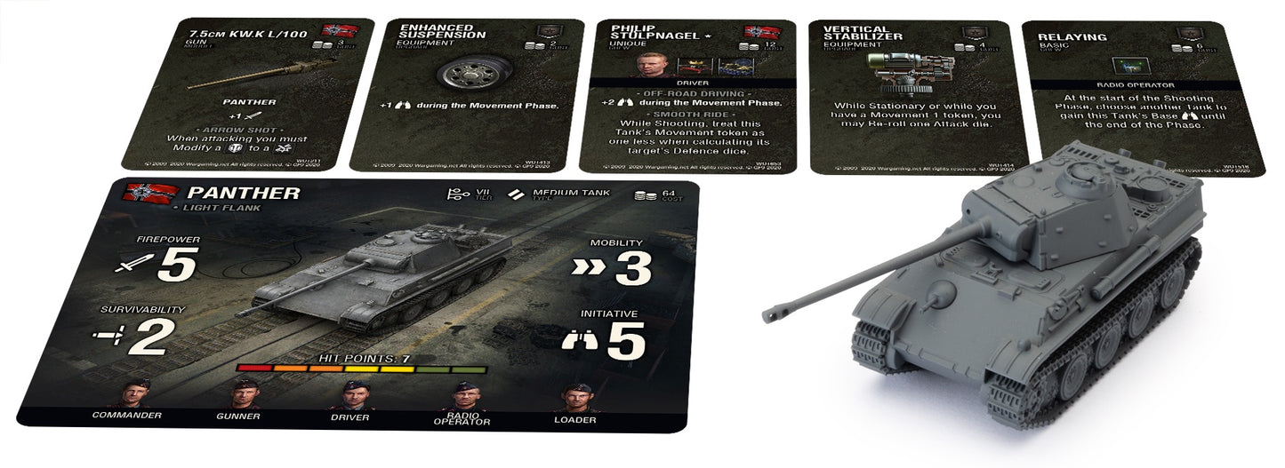 World of Tanks Miniatures Game Wave 5 German Panther - Good Games