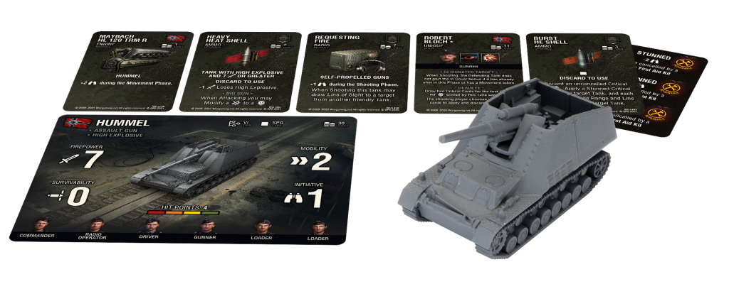 World of Tanks Miniatures Game Wave 8 German Hummel - Good Games