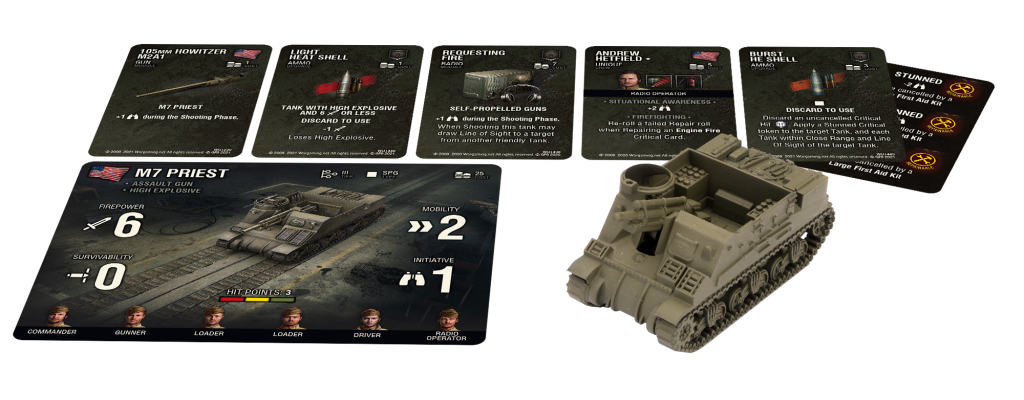 World of Tanks Miniatures Game Wave 8 American M7 Priest - Good Games
