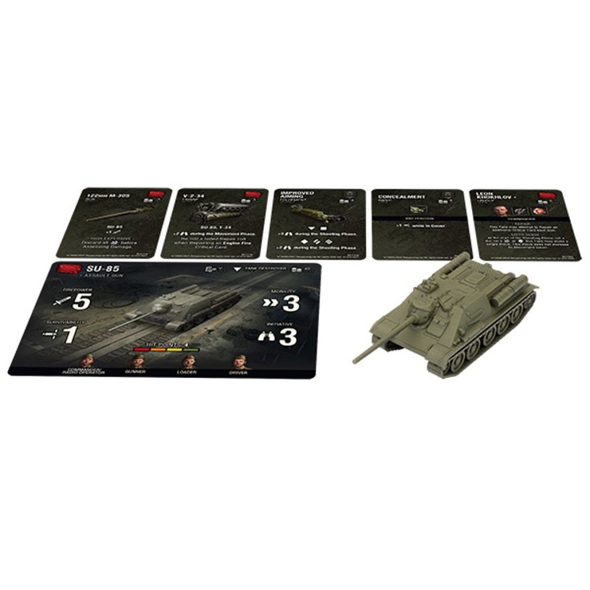 World of Tanks Miniatures Game Wave 9 Soviet SU-85 - Good Games
