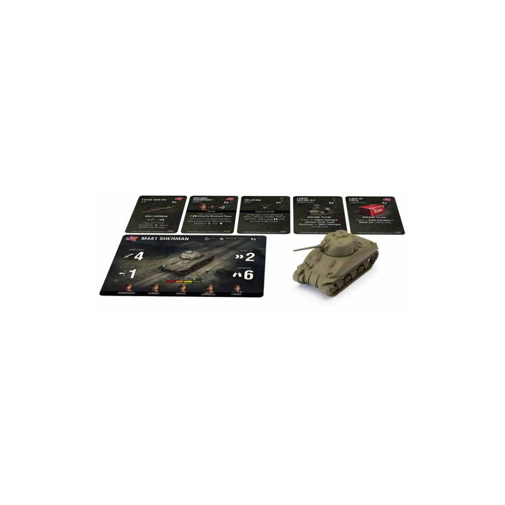 World of Tanks Miniatures Game Wave 2 Tank American (M4A1 75mm Sherman) - Good Games