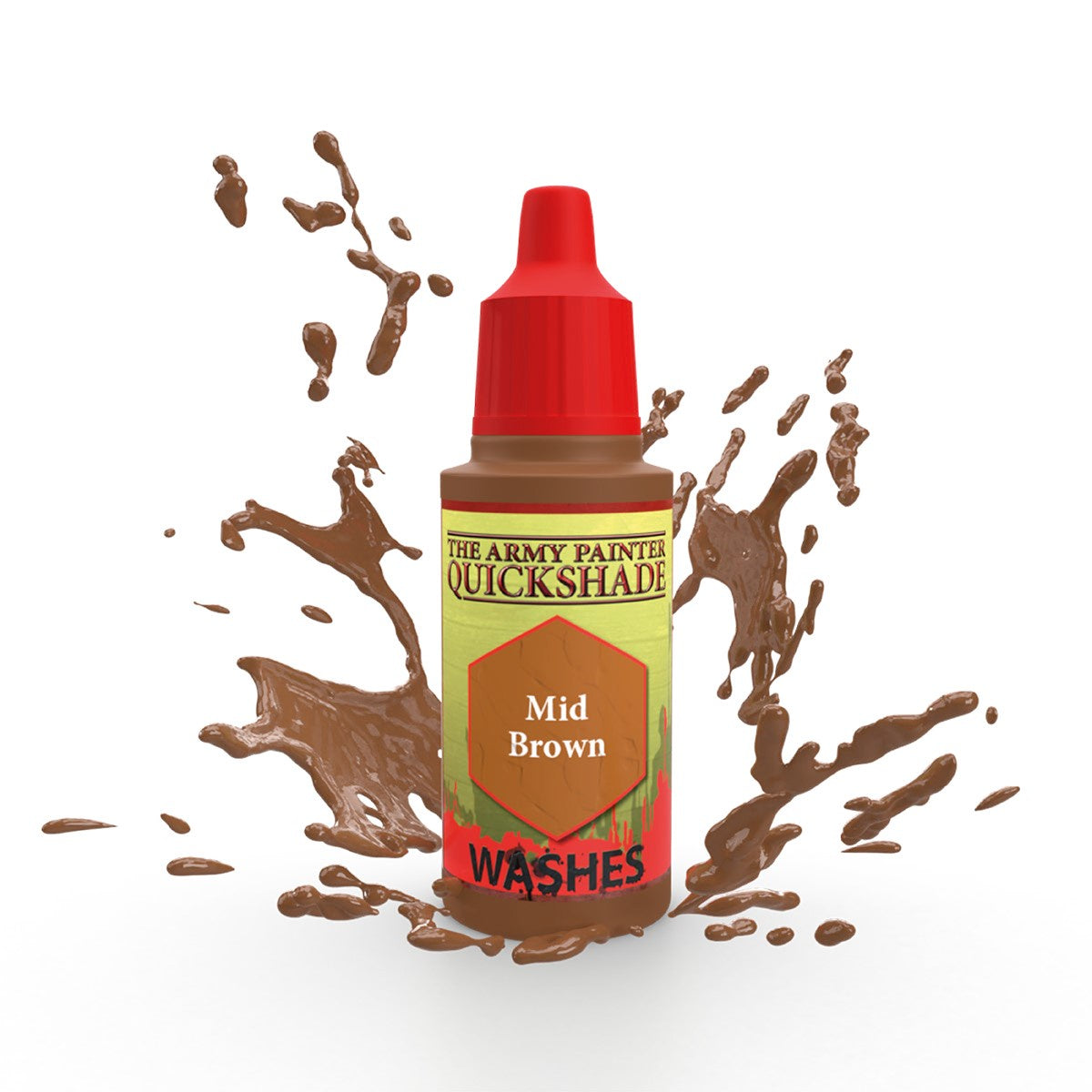 Army Painter Washes - Mid Brown 18ml - Good Games
