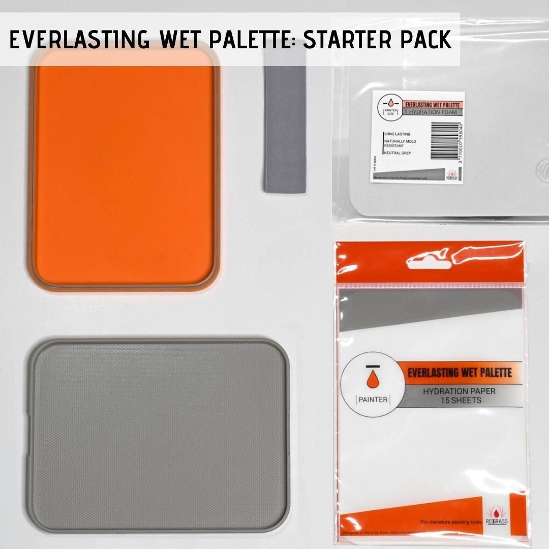 Redgrass Everlasting Wet Palette Starter Painter Orange - Good Games