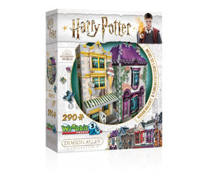 Wrebbit - Harry Potter Madam Malkins Florean Fortescues Ice Cream 290 Piece 3D Jigsaw - Good Games