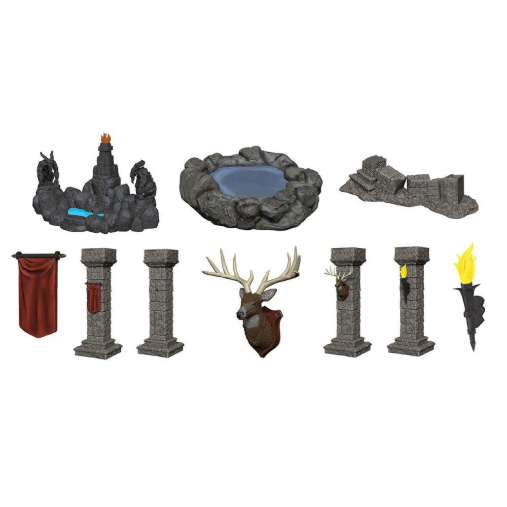 WizKids Deep Cuts Unpainted Miniatures: Pools and Pillars