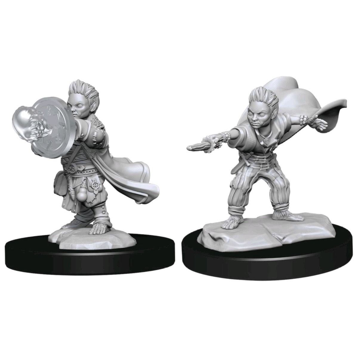 Pathfinder Deepcuts Unpainted Miniatures Halfling Wizard Male - Good Games