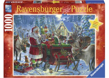 Ravensburger - Xmas Packing The Sleigh 1000 Piece Jigsaw - Good Games