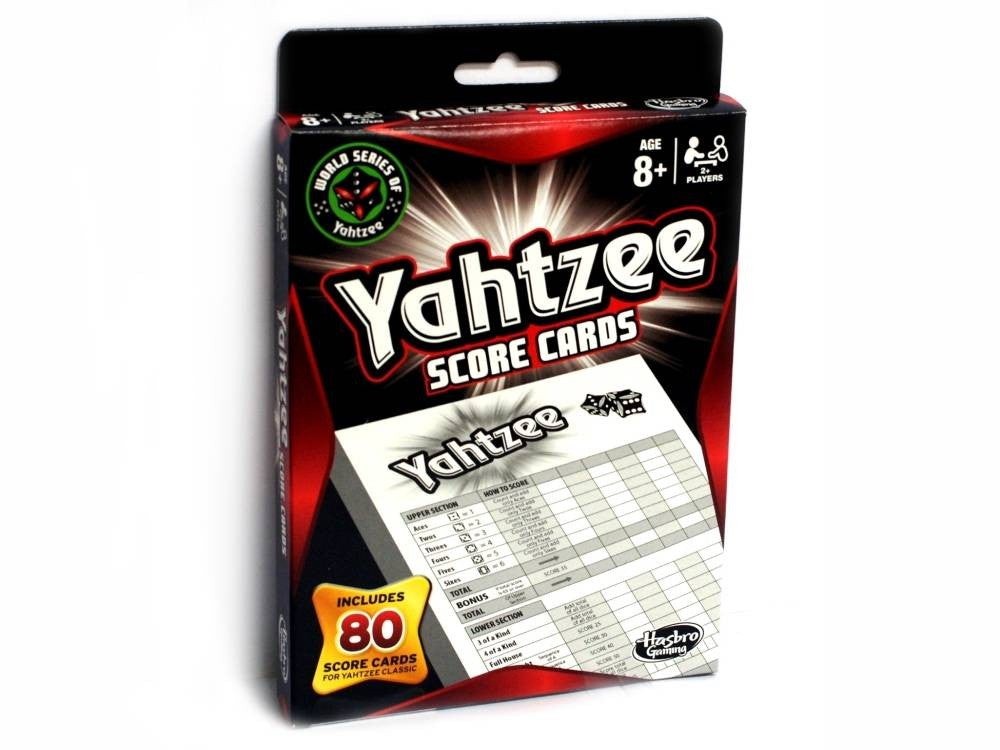 Hasbro Yahtzee Score Pads