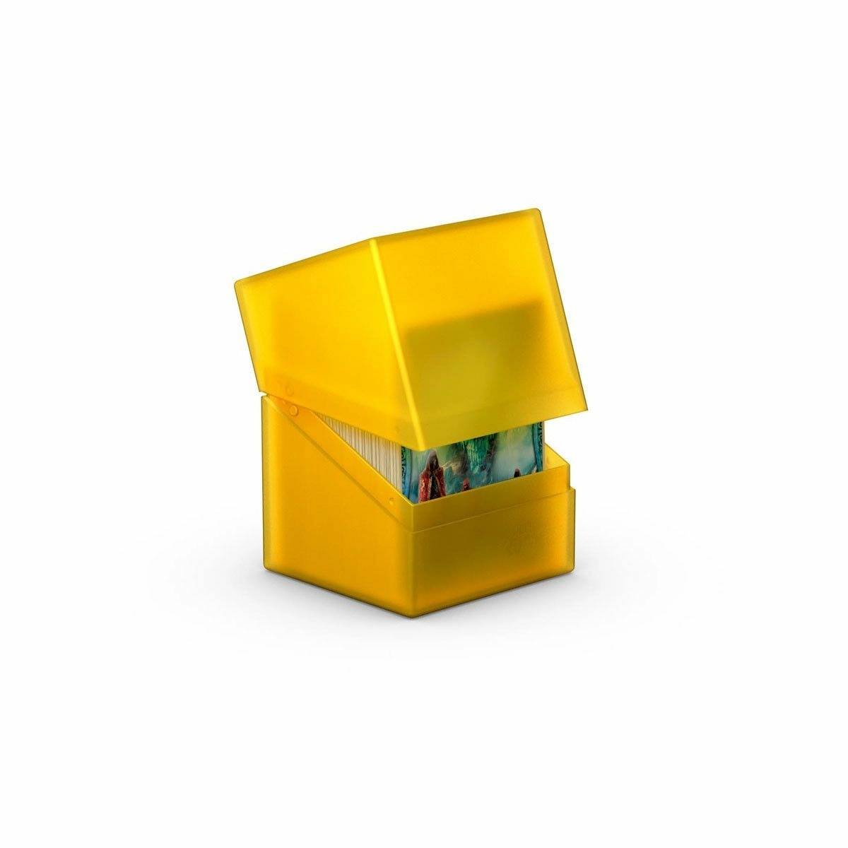 Ultimate Guard - Boulder Deck Case 100+ Standard Size Amber - Good Games