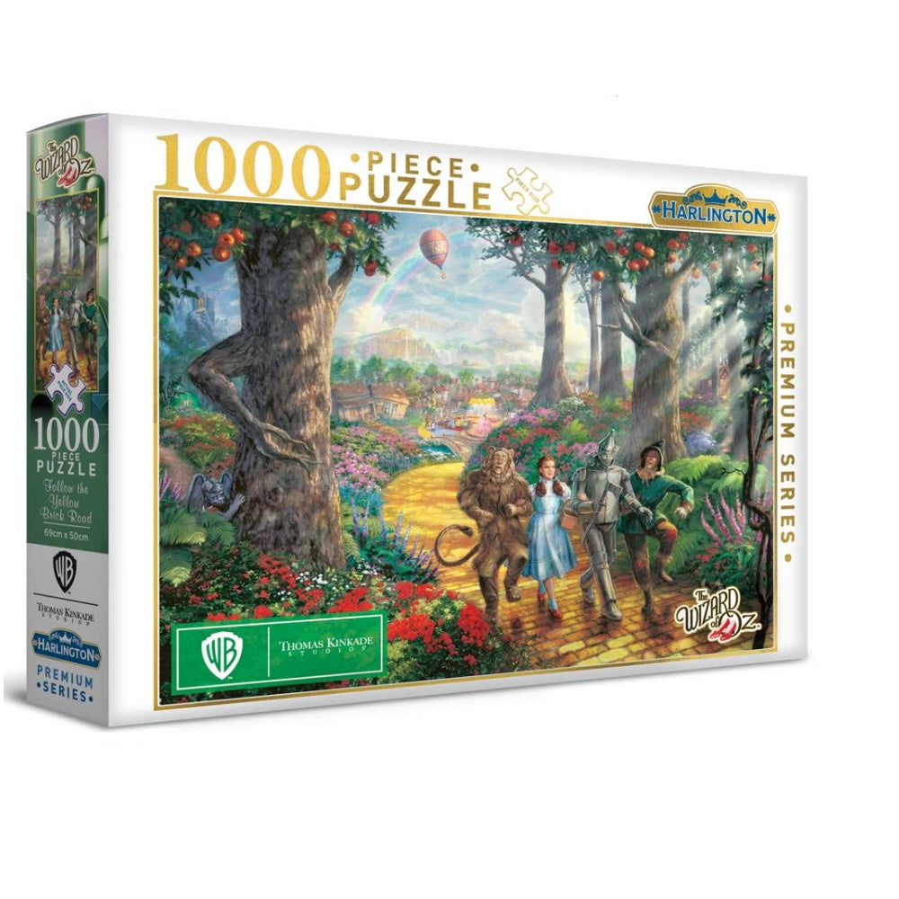 Harlington - Thomas Kinkade WB Follow the Yellow Brick Road 1000 Piece Jigsaw