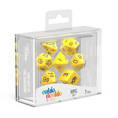 Oakie Doakie Dice - RPG Set Solid Yellow (7) - Good Games