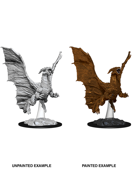 Dungeons &amp; Dragons - Nolzurs Marvelous Unpainted Miniatures Young Copper Dragon - Good Games