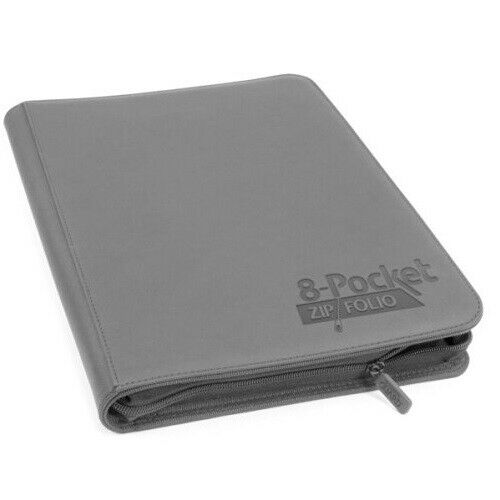 Ultimate Guard 8-Pocket Zipfolio Xenoskin Grey