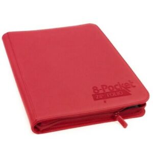 Ultimate Guard 8-Pocket Zipfolio Xenoskin Red